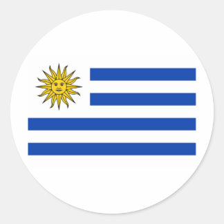 Bandera Uruguay Runder Aufkleber