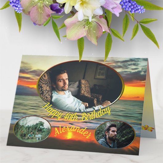 Banderas Bay Birthday Sunset 1738 Karte