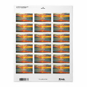 Banderas Bay Sunset 1738 Adresse Adressaufkleber (Vorne)