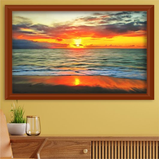 Banderas Bay Sunset 1738 Art Print Poster