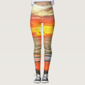 Banderas Bay Sunset 1738 Leggings (Vorderseite)