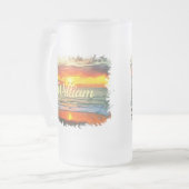 Banderas Bay Sunset 1738 Mattglas Bierglas (Vorderseite Links)