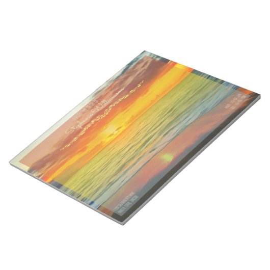 Banderas Bay Sunset 1738 Notizblock (angewinkelt)