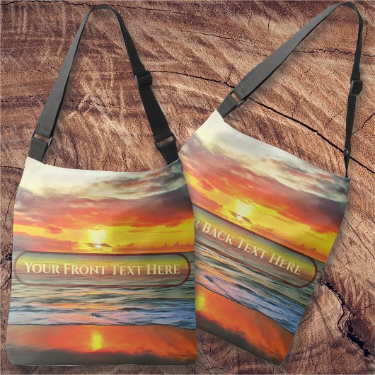 Banderas Bay Sunset 1738 Tragetaschen Mit Langen Trägern