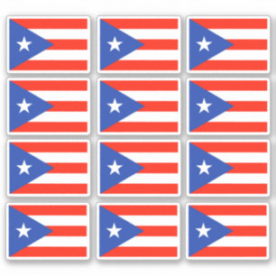 Banderas Boricua Puerto Rico Flag 6"x6" Stickers Aufkleber