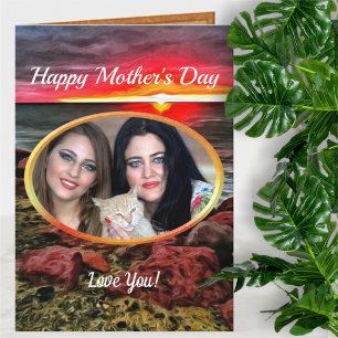 Banderas glücklich Muttertag Sonnenuntergang 914 Karte