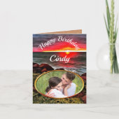 Banderas Happy Birthday Sunset 914 Karte (Vorderseite)