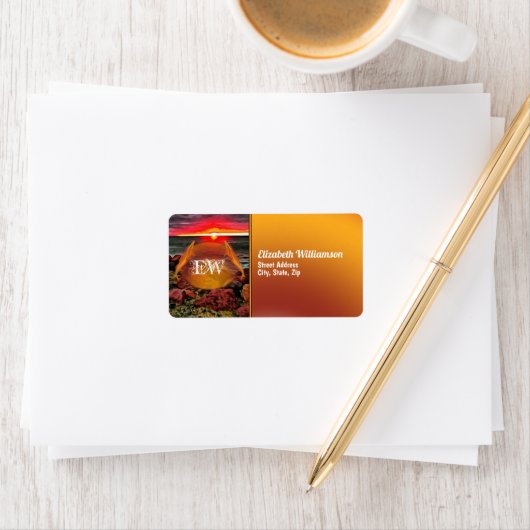 Banderas Rocky Sunset 914 Adresse Adressaufkleber (Insitu)