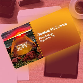 Banderas Rocky Sunset 914 Adresse Adressaufkleber