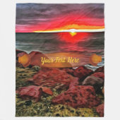 Banderas Rocky Sunset 914 Fleecedecke (Vorderseite)