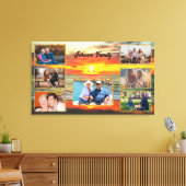 Banderas Sunset Family Collage 1738 Art Leinwanddruck (Insitu (Wohnzimmer))