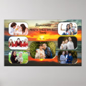 Banderas Sunset Family Collage 1738 Art Print Poster (Vorne)