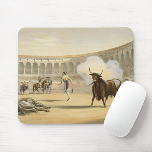 Banderillas de Fuego, 1865 (Farbelitho) Mousepad (Mit Mouse)