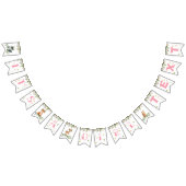 Banderines Cartel: es un Baby Shower Chica de Wood Wimpelkette (Alle)