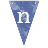 Banderines efecto marmolado azul "Congratulations" Wimpelkette (Dritte Fahne)