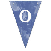 Banderines efecto marmolado azul "Congratulations" Wimpelkette (Zweite Fahne)