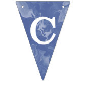 Banderines efecto marmolado azul "Congratulations" Wimpelkette (Erste Fahne)