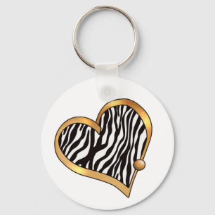 BandHeart-11 Zebra-Streifen Schlüsselanhänger