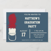 Bandhut mit Feathers Custom Party Einladung (Vorderseite)