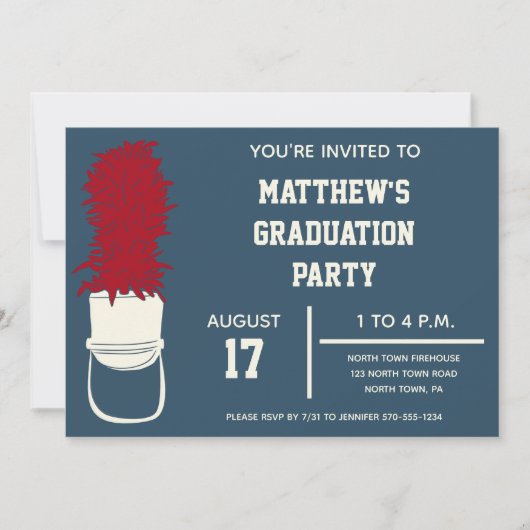 Bandhut mit Feathers Custom Party Einladung (Vorderseite)