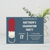 Bandhut mit Feathers Custom Party Einladung (Stehend Vorderseite)