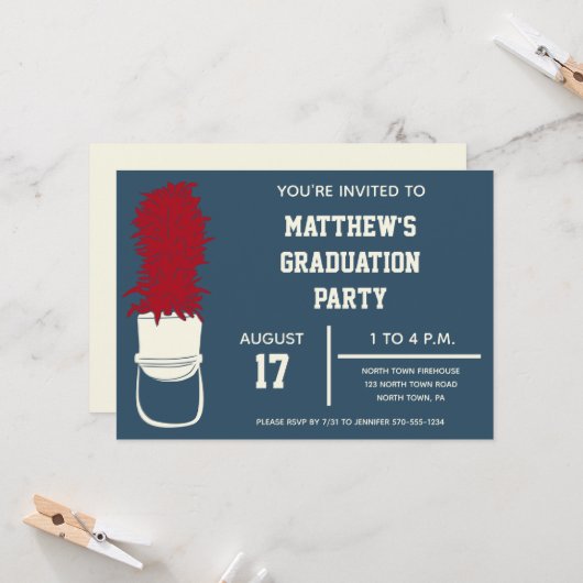 Bandhut mit Feathers Custom Party Einladung (Vorderseite/Rückseite Beispiel)