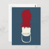 Bandhut mit Feathers Postkarte (Vorne/Hinten)