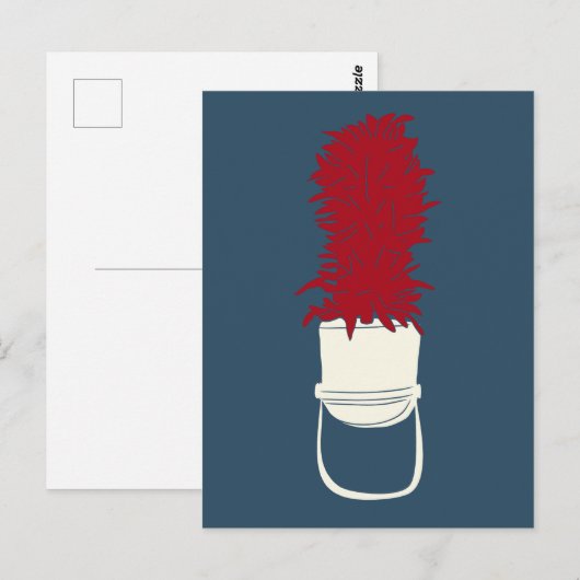 Bandhut mit Feathers Postkarte (Vorne/Hinten)