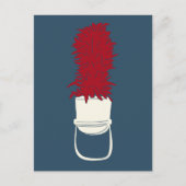 Bandhut mit Feathers Postkarte (Vorderseite)