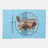Bandicoot I Do Everything Around Here One Man Band Geschirrtuch (Horizontal)