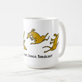 Bandicoot-Tasse ABCs interpretierender Tanz Kaffeetasse (VorderseiteRechts)