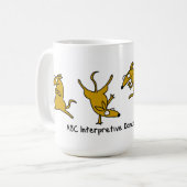 Bandicoot-Tasse ABCs interpretierender Tanz Kaffeetasse (Vorderseite Links)