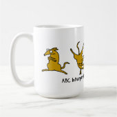 Bandicoot-Tasse ABCs interpretierender Tanz Kaffeetasse (Links)