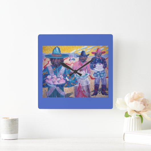 Bandido Bakeoff Quadratische Wanduhr (Zuhause)