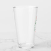 Bandiera d'Italia Rosa Personalisiert Glas (Rechts)