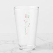 Bandiera d'Italia Rosa Personalized Glas (Rückseite)