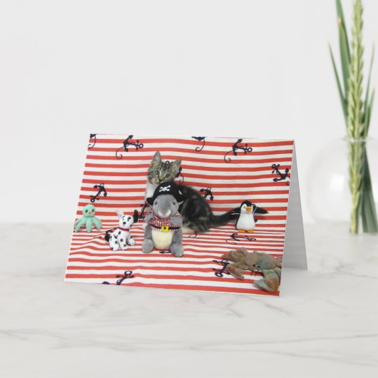 Bandit Anchors weg Grußkarte Karte (Vorderseite)