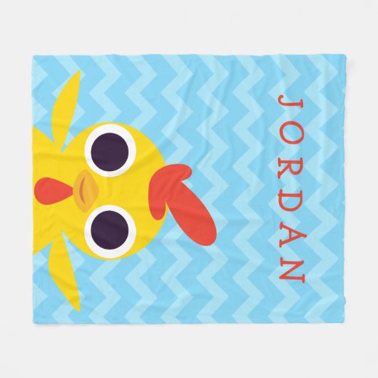 Bandit das Küken Fleecedecke (Vorderseite (Horizontal))