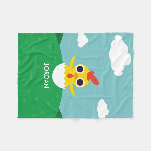 Bandit das Küken Fleecedecke (Vorderseite (Horizontal))