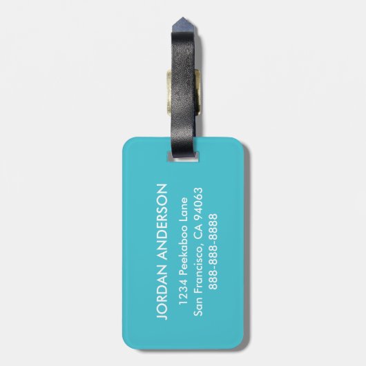 Bandit das Küken Gepäckanhänger (Rückseite vertikal)