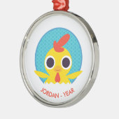 Bandit der Kick Silbernes Ornament (Links)