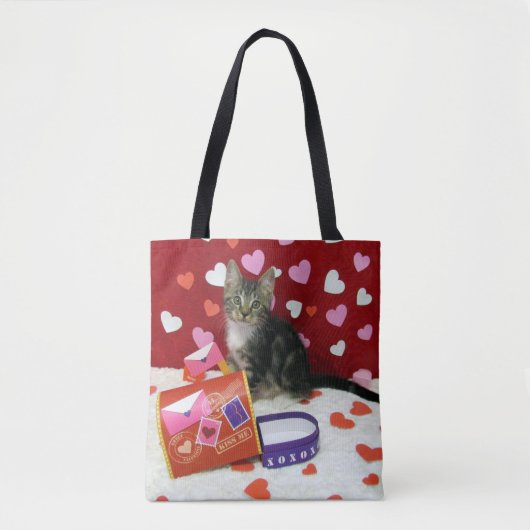 Bandit die Valentine-Tasche der Katze Tasche (Vorderseite)