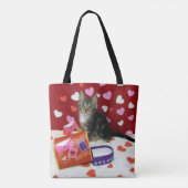 Bandit die Valentine-Tasche der Katze Tasche (Rückseite)