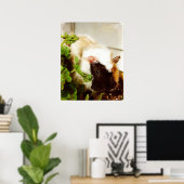 Bandit in den Blume Poster (Heimbüro)