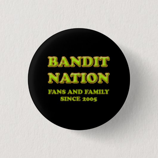 Bandit-Nationsknopf, schwarz Button (Vorderseite)