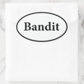 Bandit Ovaler Aufkleber (Tasche)