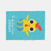 Bandit Peekaboo-Scheunen-Ostern | das Küken Fleecedecke (Vorderseite (Horizontal))