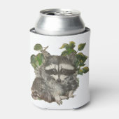 Bandit Schwarz-weiß Raccoon Trash Panda Dosenkühler (Kanne Vorderseite)