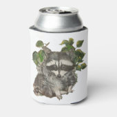 Bandit Schwarz-weiß Raccoon Trash Panda Dosenkühler (Kanne Rückseite)