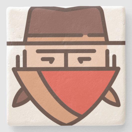 Bandit Steinuntersetzer (Vorderseite)
